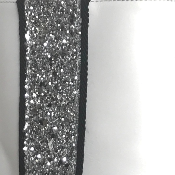 AMIRI White Leather Glitter Bowie Boots - Picture 3 of 8